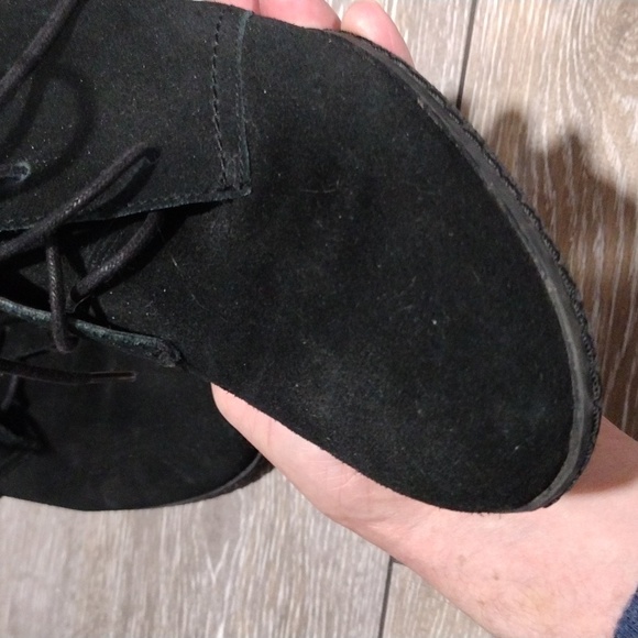 Franco Sarto black suede wedge booties. Size 8.5 - Picture 9 of 12